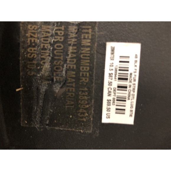 Torrid Black Faux Leather Fur Trim Lug Sole Moto Bootie (WW) 10.5 Wide Width - Picture 2 of 8